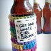 Cozy Cover Bottle Can Koozie White Girl Drunk rainbow crochet handmade