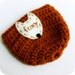 Fox Funny Coffee Mug Cozy Tea Cup foxy burnt orange brown fall autumn crochet handmade cover