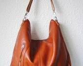 Leather hobo Max medium brown---Adeleshop handmade Leather bag Messenger Diaper bag Shoulder bag Tote Handbag