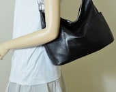 Jolie medium black---leather bags Adeleshop hobo laptop messenger satchel shoulder cross body bag