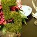 Garden Collection - Set of 9 Moss Covered Wedding Reception Table Numbers on Base (SET 1 - 9)
