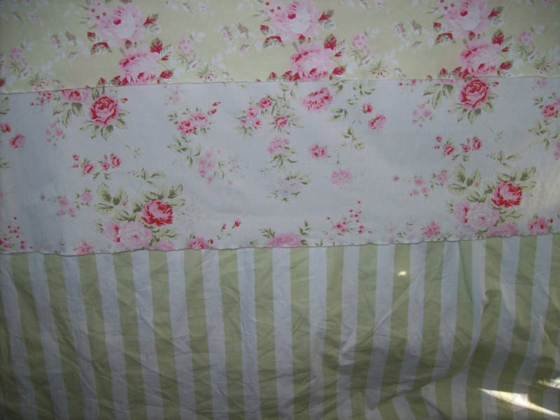 Rachel Ashwell Shabby Chic Fabric yd Cabana Stripe SAGE Poplin