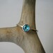 Teal Blue Apatite Stacking Ring - Sterling Silver