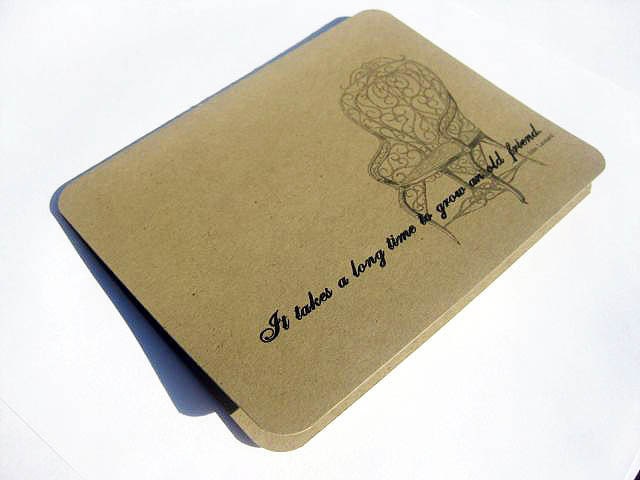 Blank Friend Cards, Set of 5
