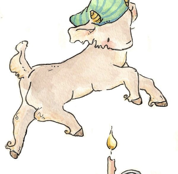 Jack Be Nimble, Nursery Rhyme Collection. PRINT 8X10