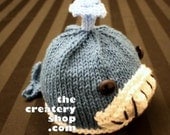 Knitting Pattern Cute Baby Whale Hat (PDF)
