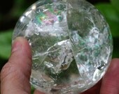 Crystal Sphere, Rainbow Rainbows, Clear Quartz Ball New Age Decor, Crystal, Minerals 66mm Inv. 33
