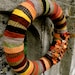 Autumn Wreath, Wool Wrapped Autumn Wreath