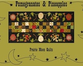 Pomegranates and Pineapples Quilted Table Runner Pattern