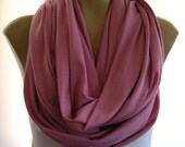 Last One..Beautiful Pink Rose  with silver stripes.. Nomad Cowl.....Infinity Scarf..Relaxed version