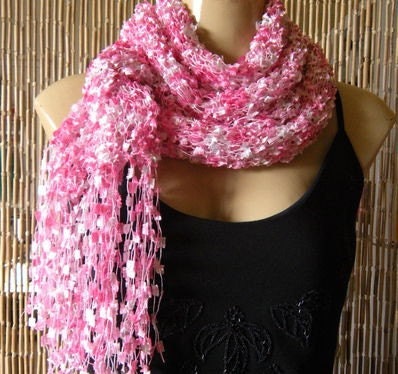 Lets do Pink sprinkled with Silver. Extra Long....One of a kind
