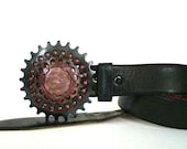 Double Sprocket Copper Belt Buckle