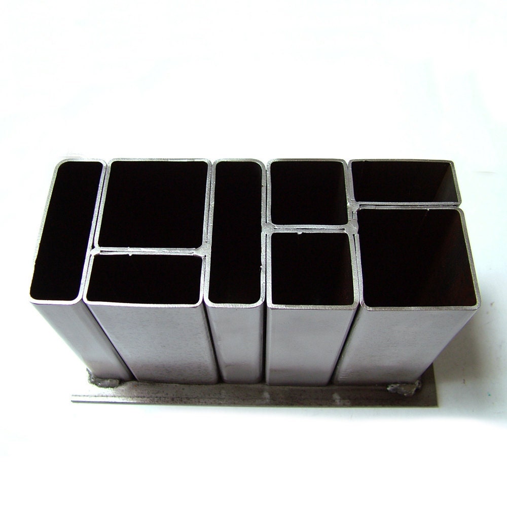Industrial Steel Desk Organizer