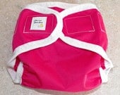 Large PUL Diaper Cover- 20 to 30 pounds- Magenta