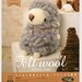 DIY handmade Large Felt Wool Gray Sheep kit package