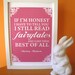 Fairytale Audrey Hepburn Quote  A4 Size Art Poster Print