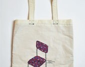 Chair - Embroidered Handmade Tote Bag