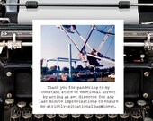 emotional arrest.  Bipolar Betty situational happiness card with envelope....