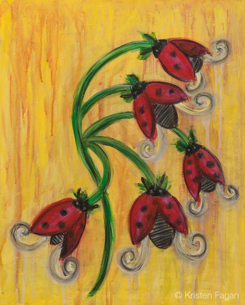 ladybug painting