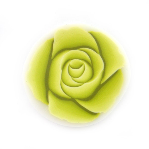 Polymer Clay Cane Millefiori Wassabi Green Rose Cane