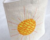 Reusable Sandwich Bag, Appliqued Sunshine
