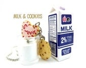 Milk & Cookies Necklace graet gifts for girls birthday party favors
