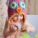 Baby Owl Hat with Earflaps (Newborn Baby & Child)
