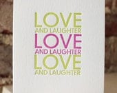 you're the best. letterpress card