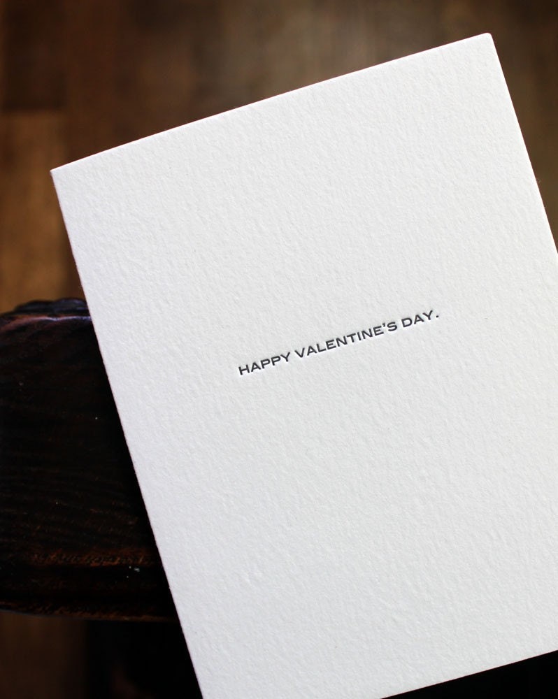 letterpress card. happy valentine's day.