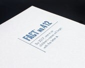 Made Up Stats Twitter Names. Letterpress Card