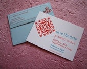 Casablanca Invitation Sample Package (Wedding card, Save the Date, RSVP, 2 Inserts)