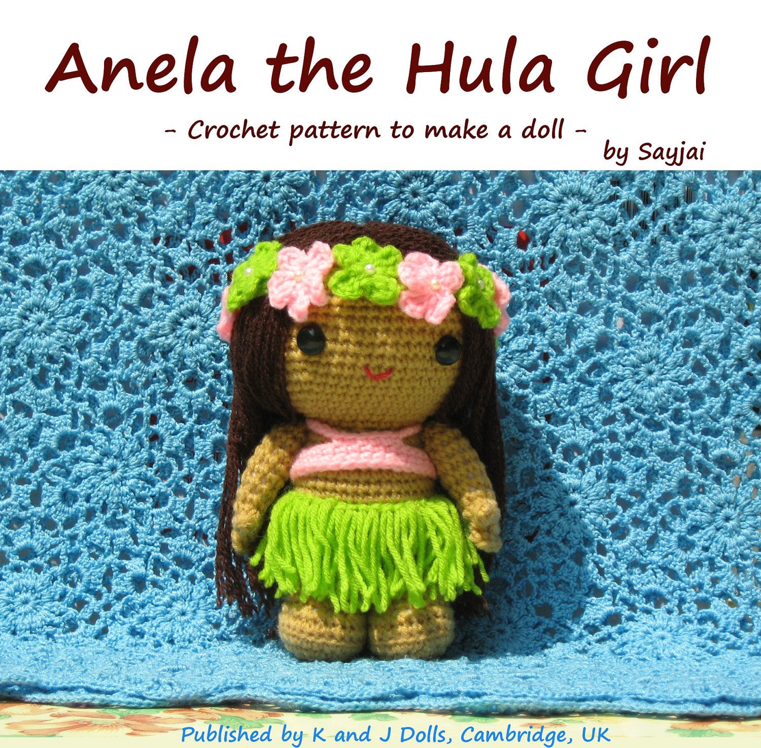Instant Download PDF Crochet Pattern Anela the Hula Girl - ENGLISH Instructions