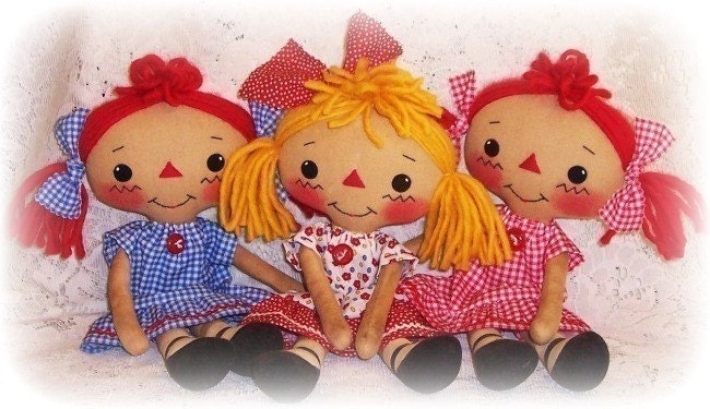 Rag Doll Pattern, Cloth Doll Pattern, PDF Pattern, Sewing Pattern, ePattern, Softie Pattern