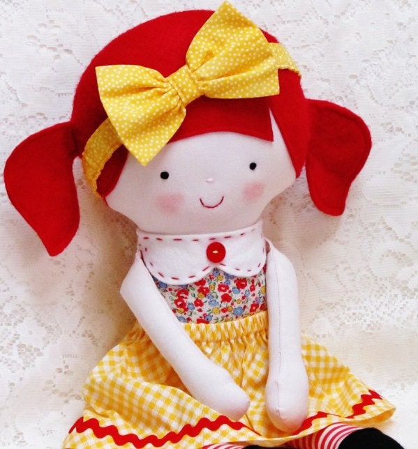 Soft Doll PATTERN PDF, Instant Download, Softie, Soft Toy, Cloth Doll Pattern, Rag Doll Pattern, Ragdoll, Digital Download