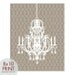 Rustic Italian Chandelier 8x10 Print -(Featured in Truffle Brown) French Country Inspired (Customizable Colors) Buy 3 get one Free