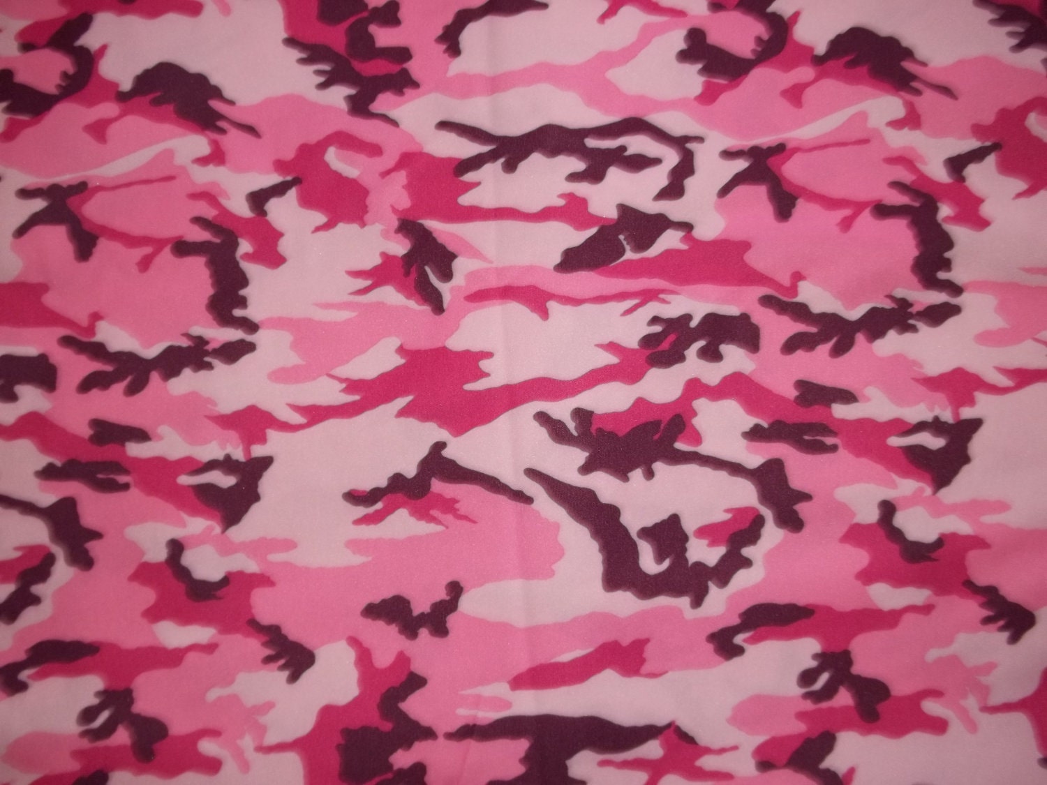 Pink Camo Polyester PUL Diaper Cut 18 in X 20 in