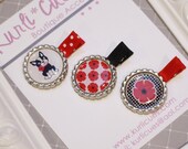 Poppy Love Puppy Bottle Cap Hair Clippies - Set of 3