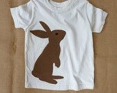 Organic Chocolate Bunny t-shirt. Age 3m - 7T