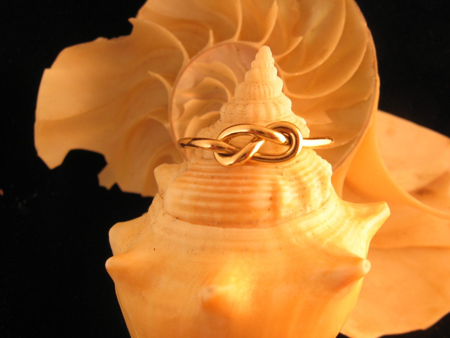 Infinity Knot Ring 14 kt Gold Filled