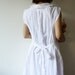 Peter pan collar Simply White Cotton Dress