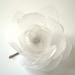 ON SALE sweet snow white big rose blossom flower bobby pin