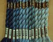 Perle Cotton Blue/Gray Tones Baker's Dozen
