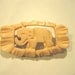 Vintage Elephant pin.  Brooch.  Faux Ivory