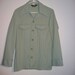 70's open top Men's SHIRT.  Groovy Green polyester.  L.  Disco funky.