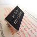 Literary quote, book lover, Go away I'm reading, black white, school, pin