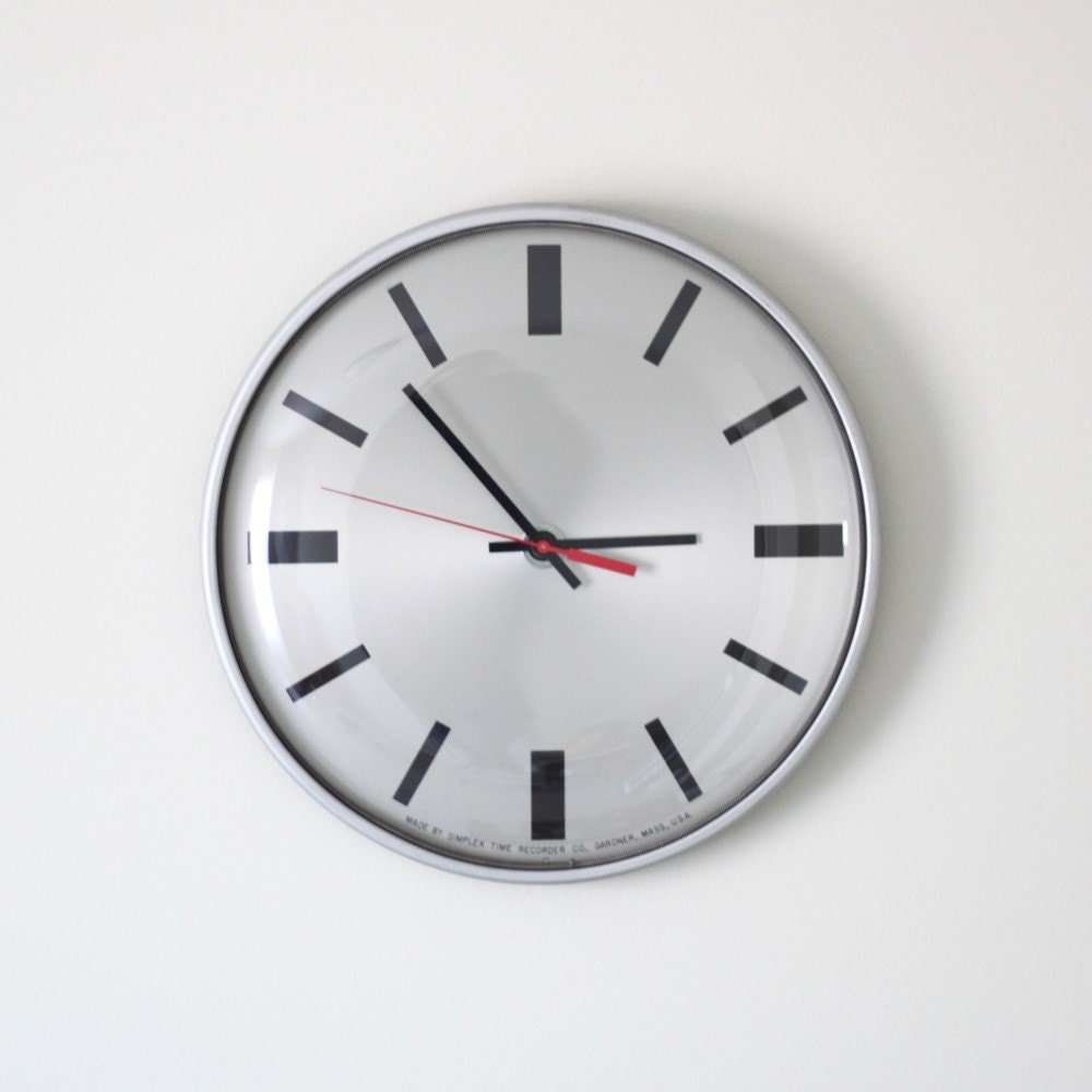 modern simplex wall clock