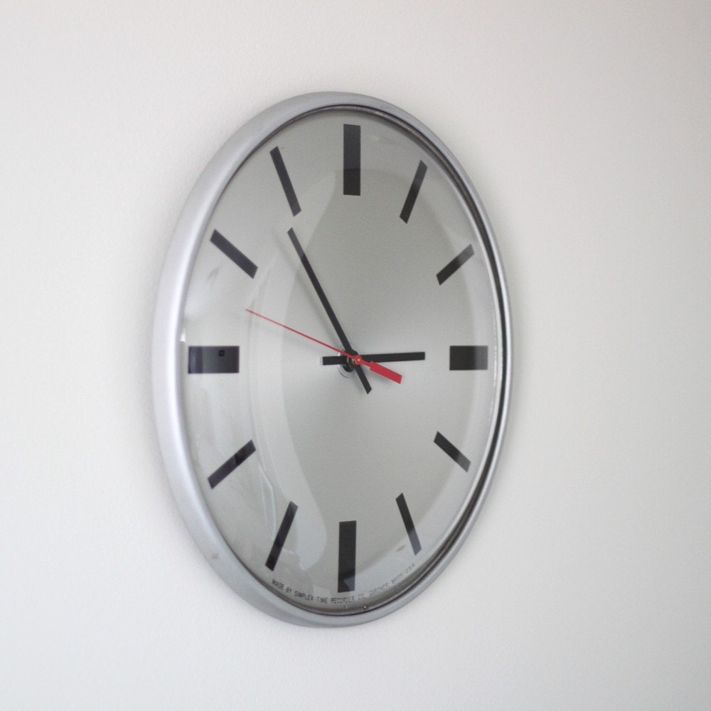 modern simplex wall clock