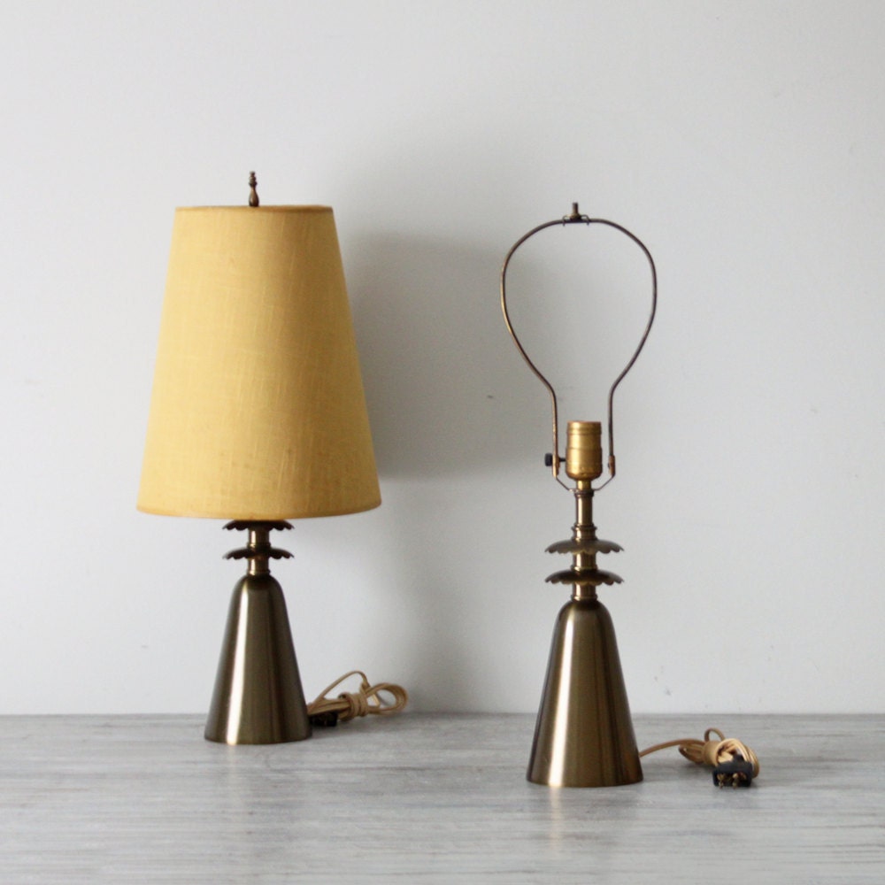 RESERVED classic brass accent lamp set