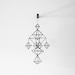 Himmeli no. 6 / Modern Hanging Mobile / Geometric Sculpture