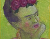 Frida Kahlo ACEO original